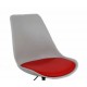 Tulip - Sedia sgabello replica design Eero Saarinen polipropilene,base cromata casa,ufficio,sala d'attesa,sala conferenze