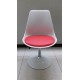 Tulip - Sedia sgabello replica design Eero Saarinen polipropilene,base cromata casa,ufficio,sala d'attesa,sala conferenze