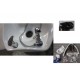 Lavabo 992/961 parrucchiere in ceramica incl. kit di accessori per poltrona lavatesta uso professionale