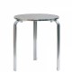 R60 - TAVOLO IN ALLUMINIO TONDO DIAM.60cm a tre gambe PER BAR, RISTORANTE, PISCINA, HOTEL, ALBERGO