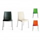 BOULEVARD - sedia Impilabile in polipropilene con gambe in alluminio GRAND SOLEIL per bar, ristorante, hotel