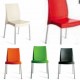 BOULEVARD - sedia Impilabile in polipropilene con gambe in alluminio GRAND SOLEIL per bar, ristorante, hotel