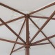 SUN 2 - Ombrellone professionale 3x2 con palo centrale in legno per bar, giardino, spiaggia, mare