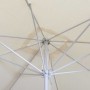 SUN 2 - Ombrellone professionale 3x2 con palo centrale in legno per bar, giardino, spiaggia, mare