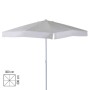 SUN 2 - Ombrellone professionale 3x2 con palo centrale in legno per bar, giardino, spiaggia, mare