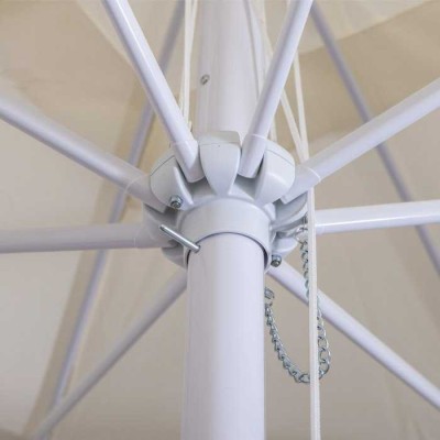 SUN 783/1E - Ombrellone professionale 3x3m con palo centrale in metallo per bar, giardino, mare, spiaggia