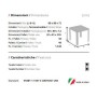 BOHEME - Tavolo contract quadrato 90X90 in polyrattan per giardino, bar, ristorante, pizzeria Grand Soleil