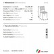 Minerva - Sedia  singola polipropilene Impilabile bar ristorante hotel certificata per uso locali