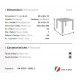 Ares - Tavolo singolo 70x70xH74cm polipropilene da esterno giardino bar ristorante certificato per uso locali