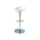 MEZZALUNA - Sgabello bar in plastica ABS gamba cromata per casa, ufficio, bar, ristorante, hotel