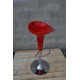 MEZZALUNA - Sgabello bar in plastica ABS gamba cromata per casa, ufficio, bar, ristorante, hotel