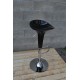 MEZZALUNA - Sgabello bar in plastica ABS gamba cromata per casa, ufficio, bar, ristorante, hotel