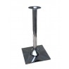 Saturno Q 72 - Base quadrata in acciaio cromato altezza 72cm bar, ristorante, pub, albergo