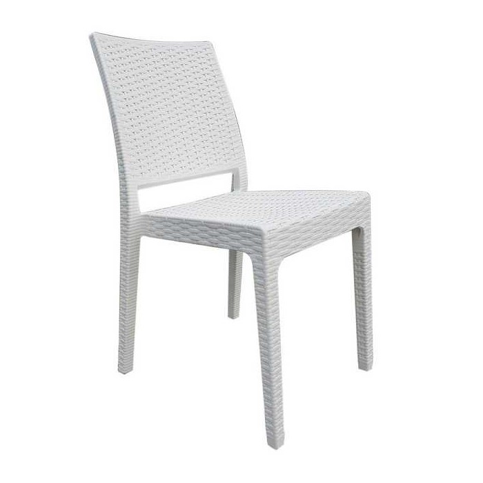 Clio - Sedia bar Impilabile simil rattan esterno giardino ristorante albergo hotel