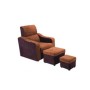 Set poltrona e due poggiapiedi uso professionale LF-519 massaggio piedi centro estetico