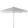 SUN 2 - Ombrellone professionale 3x2 con palo centrale in legno per bar, giardino, spiaggia, mare