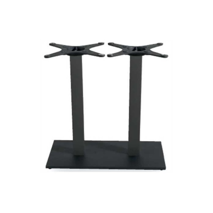 MARTE Q 2/H110cm - DOPPIA BASE IN FERRO (GHISA) PIANO 120X60, 120X80cm BAR RISTORANTE ALBERGO