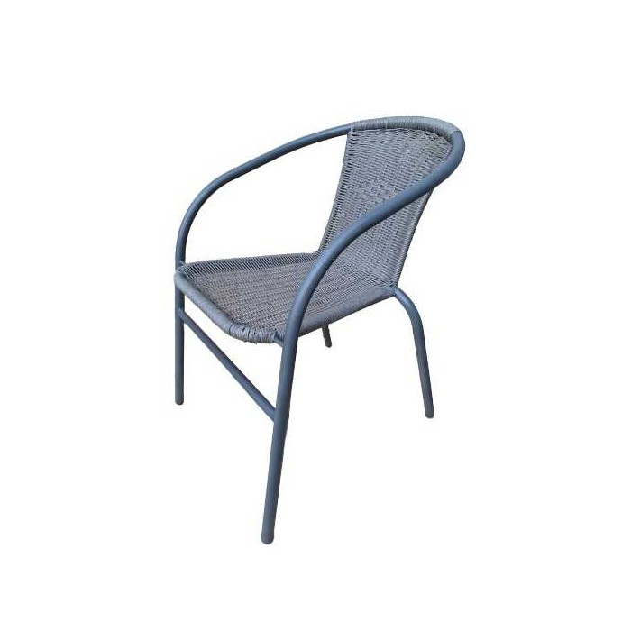 Choice Extra - Sedia impilabile in metallo simil rattan da esterno per bar ristorante pizzeria negozio albergo