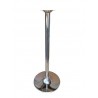 Saturno RHF109 - Base rotonda in acciaio cromato alta fissa 109cm x tavoli bar, ristorante, pub, albergo