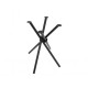 CROSS - base in metallo design 4 gambe incrociate nera per piani tavolo rotondo o quadrato bar, ristorante, albergo