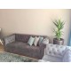 Chester - Divano e poltrona Chesterfield personalizzati ecopelle (pelle ecologica) tessuto velluto