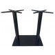 MARTE Q 2VS-40/70 H72 - DOPPIA BASE IN FERRO (GHISA) PIANO TAVOLO 120X60, 120X80cm BAR, RISTORANTE, ALBERGO