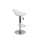 CIAMBELLA - Sgabello bar in ABS gamba cromata per casa, ufficio, bar, ristorante, hotel