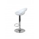 CIAMBELLA - Sgabello bar in ABS gamba cromata per casa, ufficio, bar, ristorante, hotel