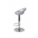 CIAMBELLA - Sgabello bar in ABS gamba cromata per casa, ufficio, bar, ristorante, hotel