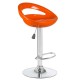 CIAMBELLA - Sgabello bar in ABS gamba cromata per casa, ufficio, bar, ristorante, hotel