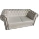 Chester - Divano e poltrona Chesterfield personalizzati ecopelle (pelle ecologica) tessuto velluto