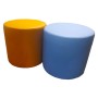Liza pouf Contract personalizzato in ecopelle (pelle ecologica) per bar, ufficio, albergo