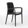 POLTRONA BOHEME IMPILABILE IN POLIPROPILENE SIMIL RATTAN GRAND SOLEIL