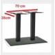 BASE MARTE 2Q-BM H72 - DOPPIA BASE IN FERRO (GHISA) PIANO 120X60, 120X80cm BAR RISTORANTE ALBERGO