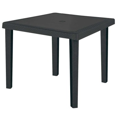BOHEME - Tavolo contract quadrato 90X90 in polyrattan per giardino, bar, ristorante, pizzeria Grand Soleil