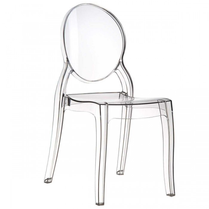 Chantal Chair - Sedia Impilabile policarbonato trasparente