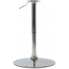 Saturno R 92- 107 - Base rotonda in acciaio cromato altezza regolabile circa 92-107cm bar, ristorante, pub, albergo