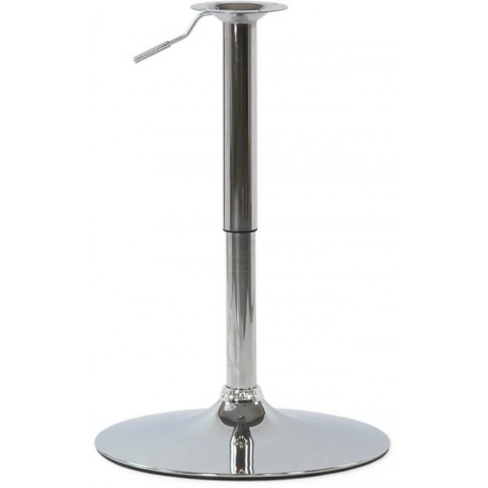 Saturno R 59-79 - Base rotonda in acciaio cromato altezza regolabile circa 59-79cm bar discoteca ristorante albergo