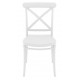 TIARA CROSS - Sedia impilabile polipropilene fibra di vetro design croce retro paesana vintage bar ristorante catering matrimoni