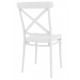 TIARA CROSS - Sedia impilabile polipropilene fibra di vetro design croce retro paesana vintage bar ristorante catering matrimoni