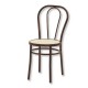Vienna N - Sedia thonet non impilabile metallo, finta paglia, plastica, ecopelle, bar, ristorante, hotel