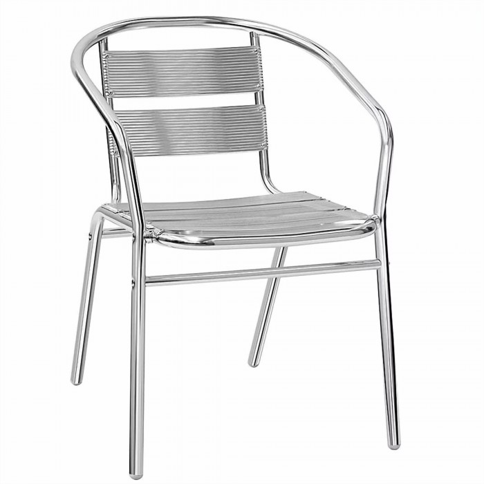 CAPRI - SEDIA IMPERMEABILE ALL'ACQUA IN ALLUMINIO IMPILABILE PER BAR RISTORANTE HOTEL