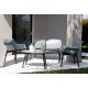 LUXOR - LOUNGE SET DESIGN Bica Italy 4 posti salotto polipropilene esterno con divanetto, 2 poltrone, 1 tavolino e cuscini