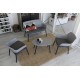 LUXOR - LOUNGE SET DESIGN Bica Italy 4 posti salotto polipropilene esterno con divanetto, 2 poltrone, 1 tavolino e cuscini