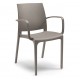 VOLGA ARMCHAIR - Poltrona con braccioli impilabile polipropilene/fibra di vetro (BICA ITALY) bar ristorante pizzeria