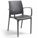 VOLGA ARMCHAIR - Poltrona con braccioli impilabile polipropilene/fibra di vetro (BICA ITALY) bar ristorante pizzeria