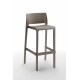 VOLGA STOOL 75 - Sgabello con schienale impilabile polipropilene/fibra di vetro (BICA ITALY) bar ristorante pizzeria