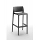 VOLGA STOOL 75 - Sgabello con schienale impilabile polipropilene/fibra di vetro (BICA ITALY) bar ristorante pizzeria