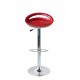 CIAMBELLA - Sgabello bar in ABS gamba cromata per casa, ufficio, bar, ristorante, hotel