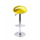 CIAMBELLA - Sgabello bar in ABS gamba cromata per casa, ufficio, bar, ristorante, hotel